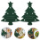 16Pièces Étuis Couverts Noël Vert Tissu Pour Table 8
