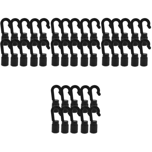 40Pièces Crochet D'amarrage Noir Robuste Pour Kayak 1