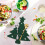 16Pièces Étuis Couverts Noël Vert Tissu Pour Table 9