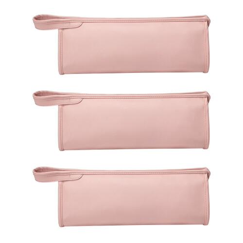 3Pièces Case Rose À Double Compartiment Pour Sèche- Et Boucleur 1
