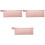 3Pièces Case Rose À Double Compartiment Pour Sèche- Et Boucleur 3