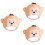 3Pièces Chapeaux Peluche Singe Beige Accessoire Costume 5