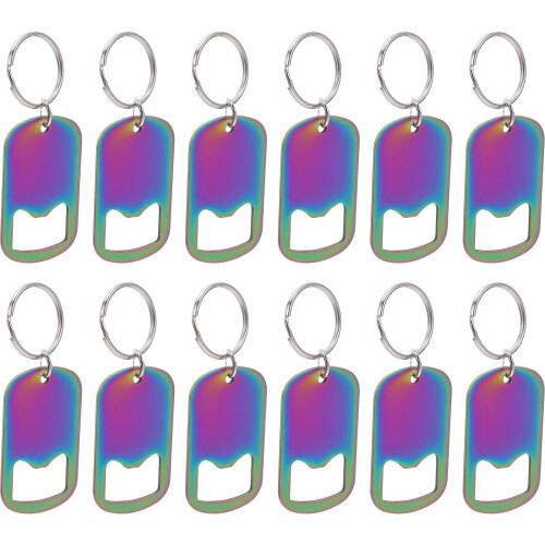 12Pièces Ouvre-Bouteilles Manuel Acier Inoxydable Compact Coloré