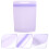 2Pièces Stockage Alimentaire Violet Silicone Sceau 9