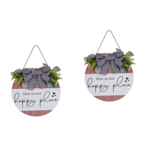 2Pièces Bois Accueil Décor Porte D'entrée 2