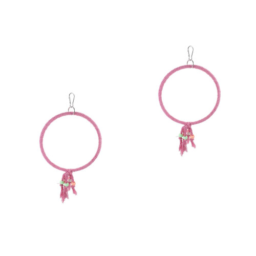 2Pièces Accessoire Perroquet Rose Pour Cage 1