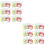 800Pièces Pochettes Biscuits Auto-Adhésives Couleur Assortie 6