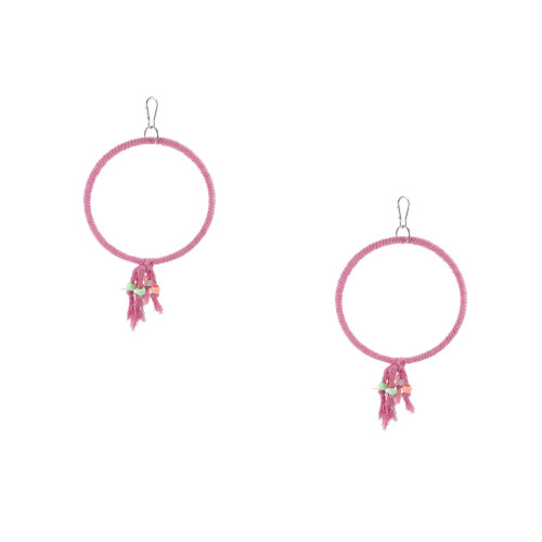 2Pièces Accessoire Perroquet Rose Pour Cage 2
