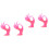 4Pièces Support Bijoux Rose Présentoir Main 4