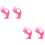 4Pièces Support Bijoux Rose Présentoir Main 6