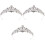 3Pièces Accessoires En Métal Argenté Pour 2