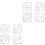 8Pièces Règles Couture Patchwork Acryliques Blanches Pour Tissu 3
