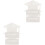 4Pièces Cartes Blanches DIY Avec Sublimation Pour Fête 2
