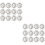 60Pièces Kits Blanks Broche Argent DIY Pour Photos Gravures 6