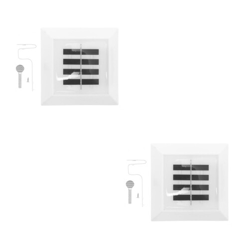 4Pièces Applique Murale Solaire LED Pour IP65 Durable 1