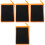 4Pièces Manchons Nettoyage Orange Éponge 2