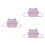 3Pièces Sac Chat Peluche Violet Pour Filles Usage Polyvalent 4