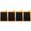 4Pièces Manchons Nettoyage Orange Éponge 3
