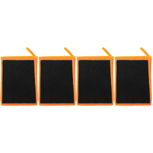 4Pièces Manchons Nettoyage Orange Éponge 2
