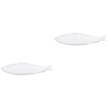 2Pièces Céramique Motif Poisson Pour Usage Culinaire