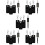 20Pièces Porte-Stylo PU Noir Multifonction Et 7