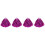 2Paires Pompons Cheer Couleur Rosy Attrayante 2