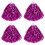 2Paires Pompons Cheer Couleur Rosy Attrayante 4