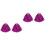 2Paires Pompons Cheer Couleur Rosy Attrayante 3