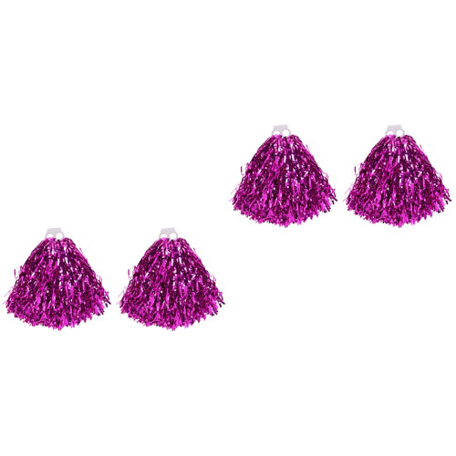 2Paires Pompons Cheer Couleur Rosy Attrayante 2