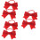 3Paren Rood Strik Haarlinten Zachte Elastische Haaraccessoires 6