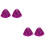 2Paires Pompons Cheer Couleur Rosy Attrayante 5