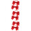 3Paren Rood Strik Haarlinten Zachte Elastische Haaraccessoires 7