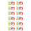 800Pièces Pochettes Biscuits Auto-Adhésives Couleur Assortie 5