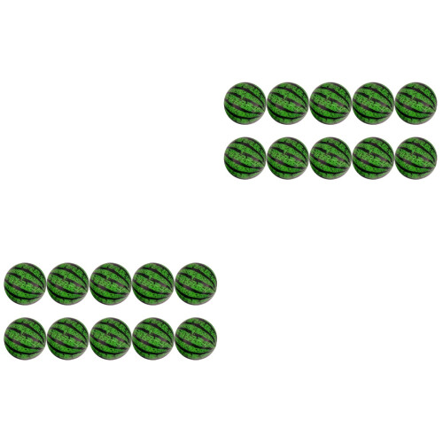 40Pièces Balles Sautillantes Pastèque Vert Jouet Éducatif Coordination 2