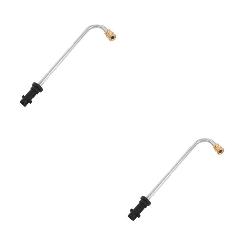 2Pièces Accessoire Rallonge Pression Lance Nettoyeur Argent 2