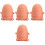 4Pièces Jouets Bain Enfant Rouge Silicone Décoration 2