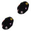 2St Zwarte Wol Hoed Stijlvolle Accessoire 3