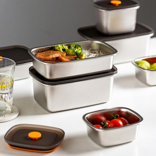 250Ml Boîte Alimentaire Acier , Bento Étanche, Pour Bureau 2