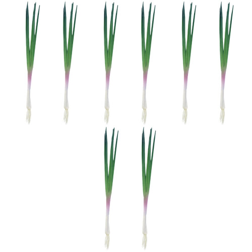 8Pièces Oignons Verts Simulés PU Décoration Artificielle Maison 1
