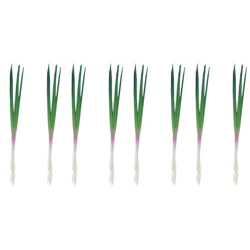 8Pièces Oignons Verts Simulés PU Décoration Artificielle Maison 2