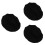 3Pièces Bonnet Soie Noir Taille Protection 5