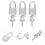 20Pièces Mini Cadenas Argenté Durable Pour , Journaux Boîtes 8