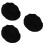 3Pièces Bonnet Soie Noir Taille Protection 6