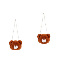 2Pièces Sac Bandoulière Café Ours Élégant Et Fonctionnel