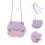 3Pièces Sac Chat Peluche Violet Pour Filles Usage Polyvalent 8