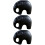 3Pièces Cache-Pots Succulentes Éléphant Noir Matériel Premium 7