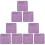 9Pièces Tapis Art Gravure PVC Violet Protection Table Durable 2