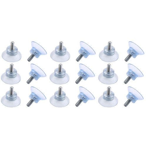 18Pièces Ventouses En PVC Transparentes Pour Support Accroche 2