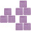 9Pièces Tapis Art Gravure PVC Violet Protection Table Durable 5