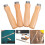 16Pièces Poignées En Bois Khaki Remplacement Pour Outils De Lime 8